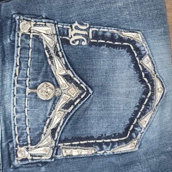 Miss Me Blue Straight Leg Jeans - Picture 2 of 13